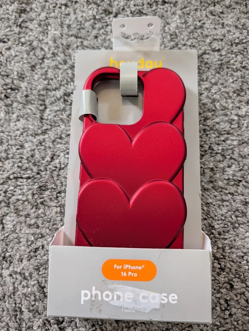 Nwt heyday Red Stacked Heart iPhone Case